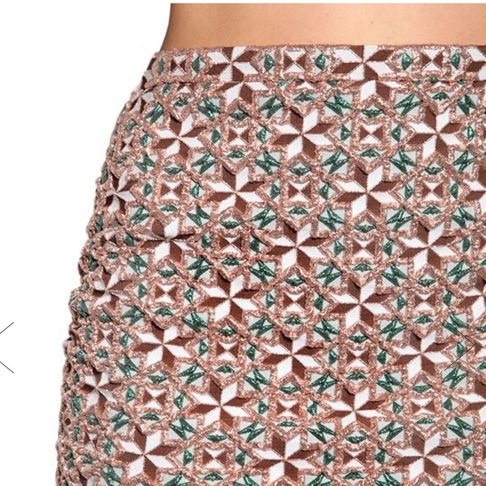 N 21 Pencil High waisted printed midi skirt